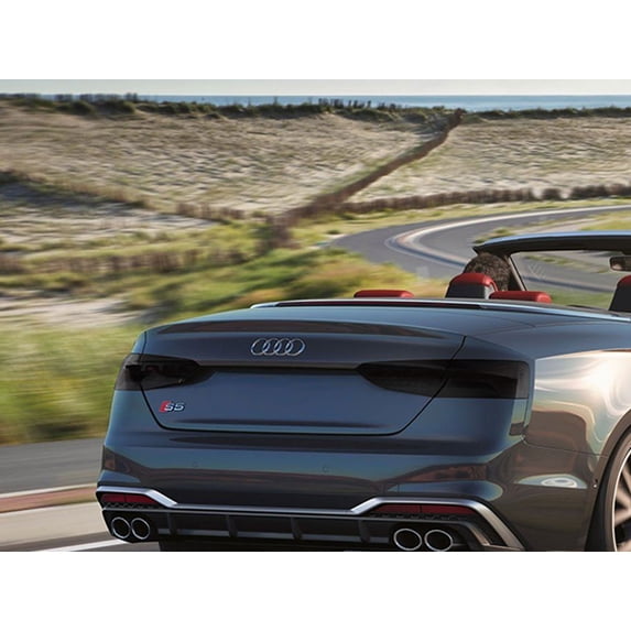 Rvinyl Tail Light Tint Covers Compatible with Audi S5 2018-2023 - Smoke