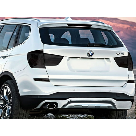 Rvinyl Tail Light Tint Covers Compatible with BMW X3 2011-2014 - Smoke