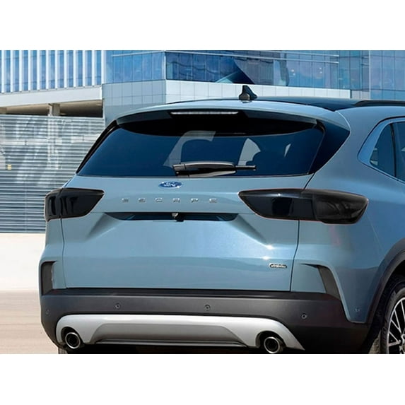 Rvinyl Tail Light Tint Covers Compatible with Ford Escape 2020-2022 - Blackout Smoke