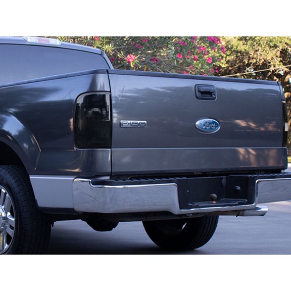 Rvinyl Tail Light Tint Covers Compatible with Ford F-150 2004-2007 (Step Side) - Smoke