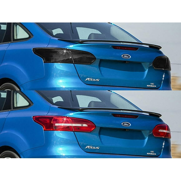Rvinyl Tail Light Tint Covers Compatible with Ford Focus 2012-2014 (Sedan) - Matte Smoke