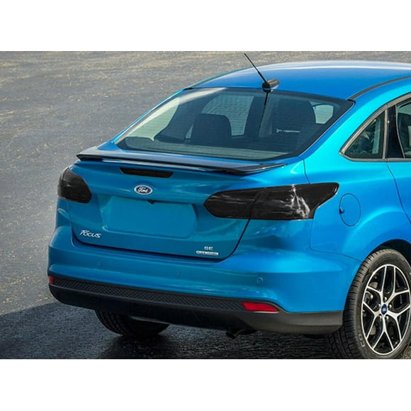 Rvinyl Tail Light Tint Covers Compatible with Ford Focus 2015-2018 (Sedan) - Blackout Smoke