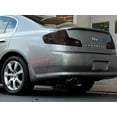 thumbnail image 1 of Rvinyl Tail Light Tint Covers Compatible with Infiniti G35 2003-2006 (Sedan) - Blackout Smoke, 1 of 10