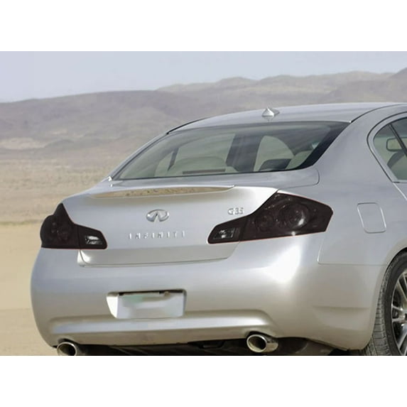 Rvinyl Tail Light Tint Covers Compatible with Infiniti G35 2007-2008 (Sedan) - Smoke