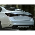 thumbnail image 1 of Rvinyl Tail Light Tint Covers Compatible with Infiniti Q50 2018-2024 - Blackout Smoke, 1 of 10