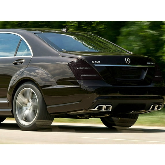 Rvinyl Tail Light Tint Covers Compatible with Mercedes-Benz S-Class 2010-2013 - Blackout Smoke