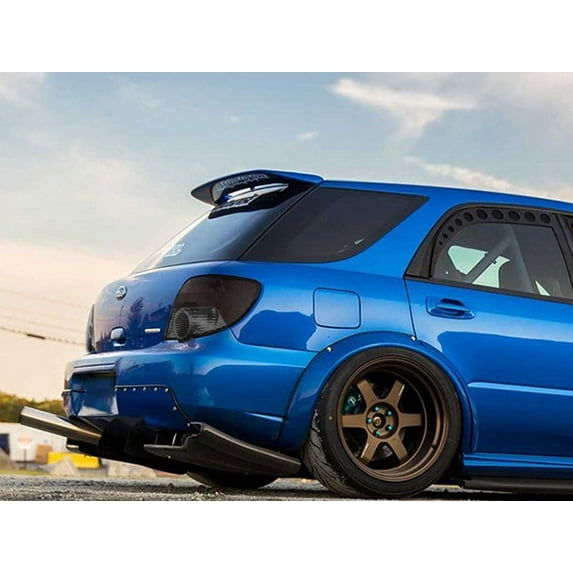Rvinyl Tail Light Tint Covers Compatible with Subaru WRX 2004-2005 (Hatchback) - Blackout Smoke