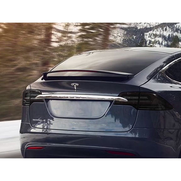 Rvinyl Tail Light Tint Covers Compatible with Tesla Model X 2016-2017 - Matte Smoke