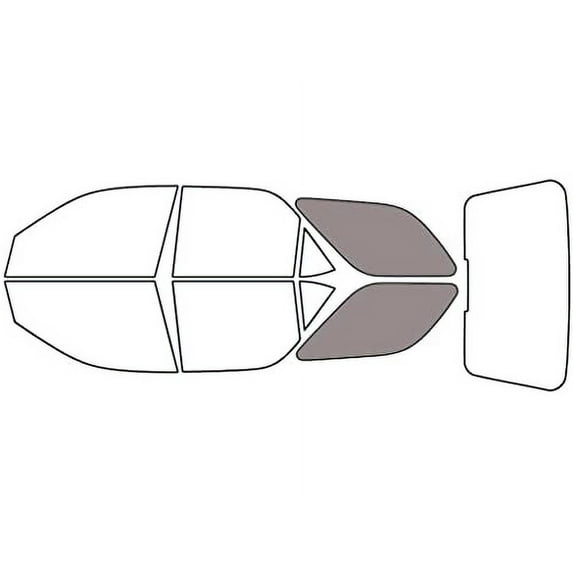Rvinyl Window Tint Kit Compatible with Acura Mdx 2001-2006 - Cargo - 50%