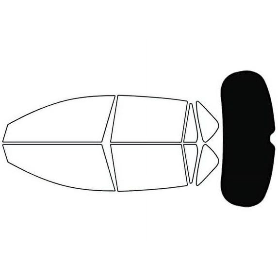 Rvinyl Window Tint Kit Compatible with Acura RDX 2013-2018 - Rear Windshield Precut Kit - 5%