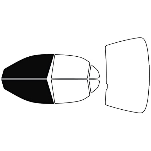 Rvinyl Window Tint Kit Compatible with Acura Tl 1999-2003 - Front Precut Kit - 5%