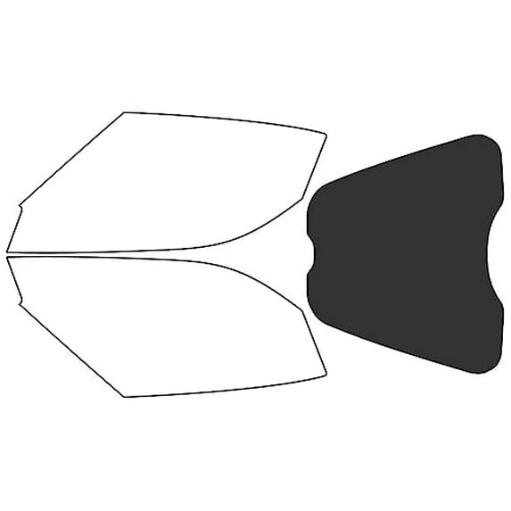 Rvinyl Window Tint Kit Compatible with Alfa Romeo 4C 2015-2020 (Spyder) - Rear Windshield Precut Kit