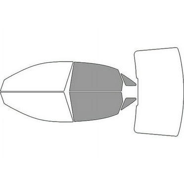 Rvinyl Window Tint Kit Compatible with Audi A3 2021-2024 (Sedan) - Back Precut Kit - 50%
