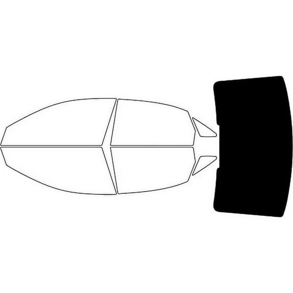 Rvinyl Window Tint Kit Compatible with Audi A3 2021-2024 (Sedan) - Rear Windshield Precut Kit - 5%