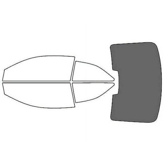 Rvinyl Window Tint Kit Compatible with Audi A5 2008-2017 (Coupe) - Rear Windshield Precut Kit - 35%