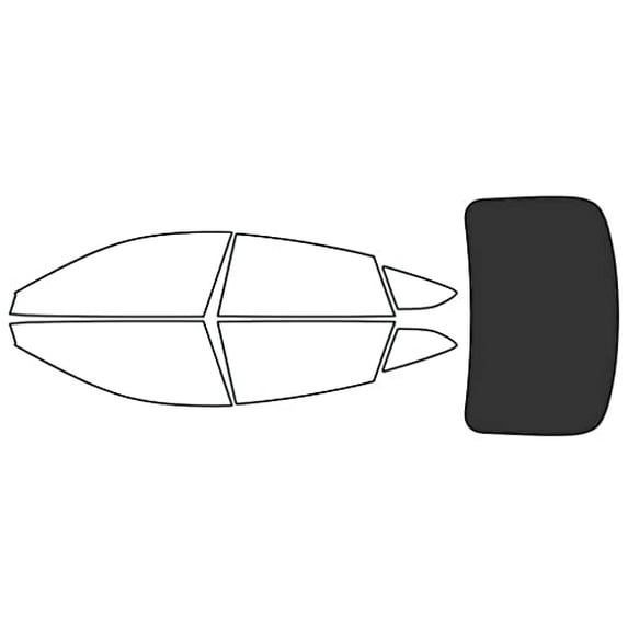 Rvinyl Window Tint Kit Compatible with Audi A5 2018-2025 (Sportback) - Rear Windshield Precut Kit -