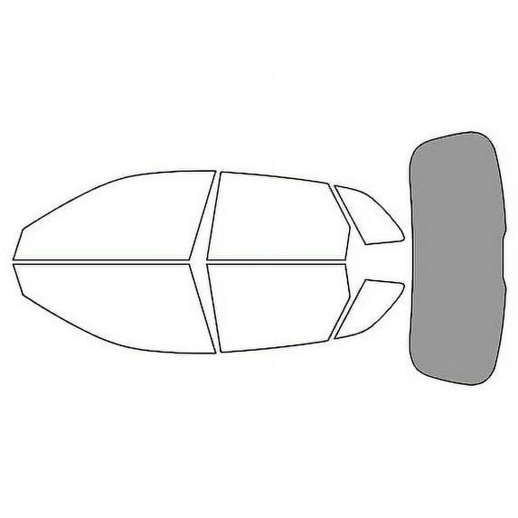 Rvinyl Window Tint Kit Compatible with Audi SQ5 2018-2025 - Rear Windshield Precut Kit - 50%