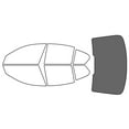 thumbnail image 1 of Rvinyl Window Tint Kit Compatible with BMW 5-Series 2017-2023 (Sedan) - Rear Windshield Precut Kit -, 1 of 8