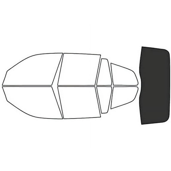 Rvinyl Window Tint Kit Compatible with BMW X3 2004-2010 - Rear Windshield Precut Kit - 20%