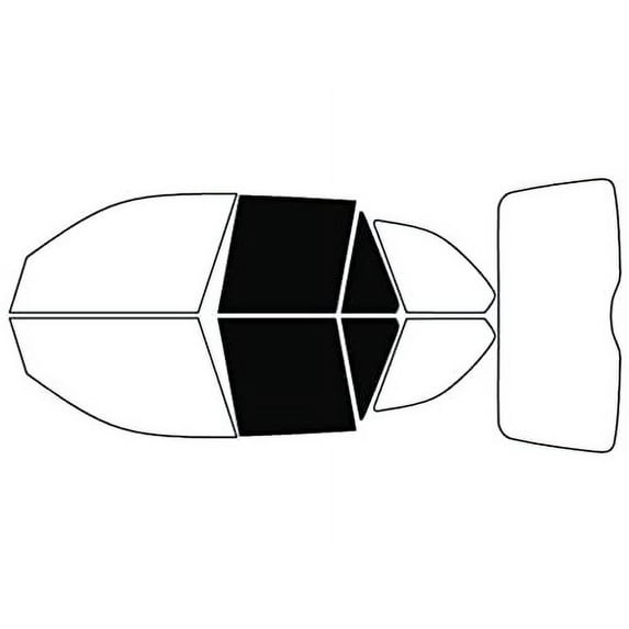 Rvinyl Window Tint Kit Compatible with BMW X5 2000-2006 - Back Precut Kit - 5%