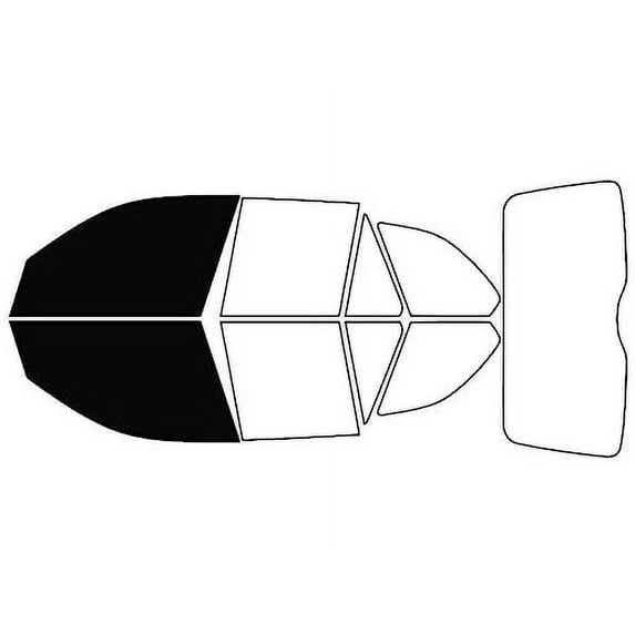 Rvinyl Window Tint Kit Compatible with BMW X5 2000-2006 - Front Precut Kit - 5%
