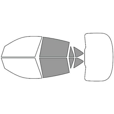 Rvinyl Window Tint Kit Compatible with BMW X6 2015-2019 - Back Precut Kit - 50%