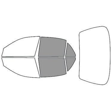 Rvinyl Window Tint Kit Compatible with Buick Regal 1997-2004 - Back Precut Kit - 50%