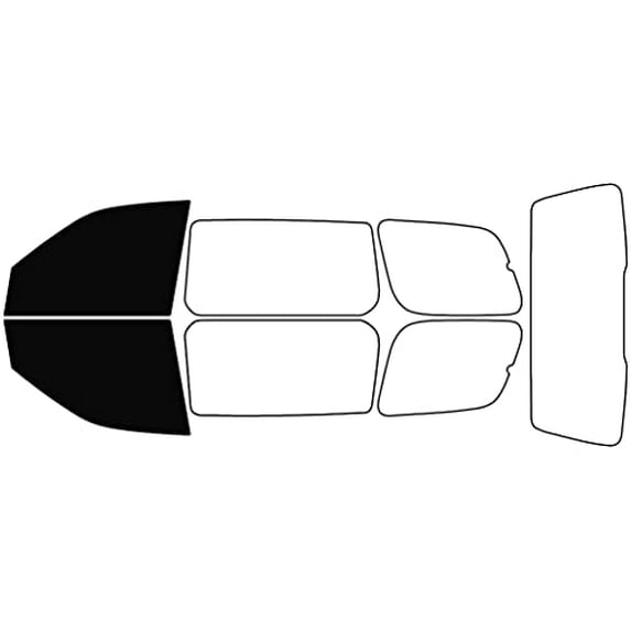 Rvinyl Window Tint Kit Compatible with Buick Terraza 2005-2007 - Front Precut Kit - 5%
