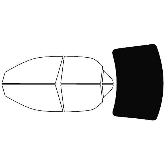 Rvinyl Window Tint Kit Compatible with Cadillac Cts 2003-2007 - Rear Windshield Precut Kit - 5%