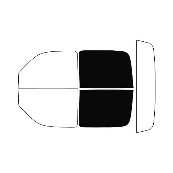 Rvinyl Window Tint Kit Compatible with Cadillac Escalade 2003-2006 (Ext) - Back Precut Kit - 5%