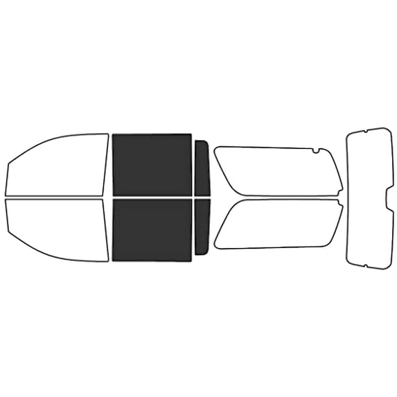Rvinyl Window Tint Kit Compatible with Cadillac Escalade 2015-2020 (Esv) - Back Precut Kit - 20%