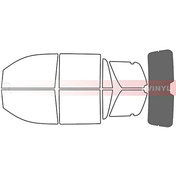 Rvinyl Window Tint Kit Compatible with Cadillac Escalade 2015-2020 - Rear Windshield Precut Kit -