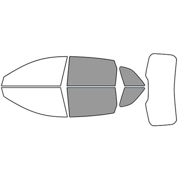 Rvinyl Window Tint Kit Compatible with Chevrolet CaPTiva 2012-2014 - Back Precut Kit - 50%