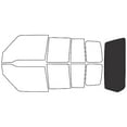 thumbnail image 1 of Rvinyl Window Tint Kit Compatible with Chevrolet Tracker 1998 (4 Door) - Rear Windshield Precut Kit, 1 of 8