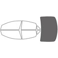 thumbnail image 1 of Rvinyl Window Tint Kit Compatible with Chrysler 200 2015-2017 - Rear Windshield Precut Kit - 35%, 1 of 8