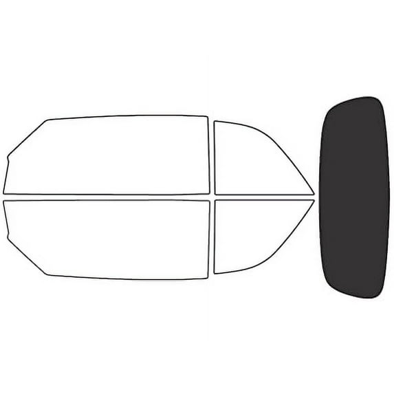 Rvinyl Window Tint Kit Compatible with Chrysler PT Cruiser 2004-2008 (Convertible) - Rear Windshield