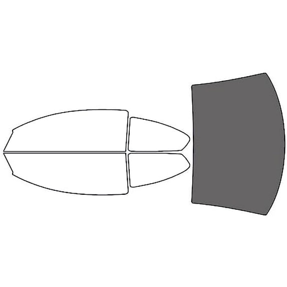 Rvinyl Window Tint Kit Compatible with Chrysler Sebring 2001-2006 (Coupe) - Rear Windshield Precut