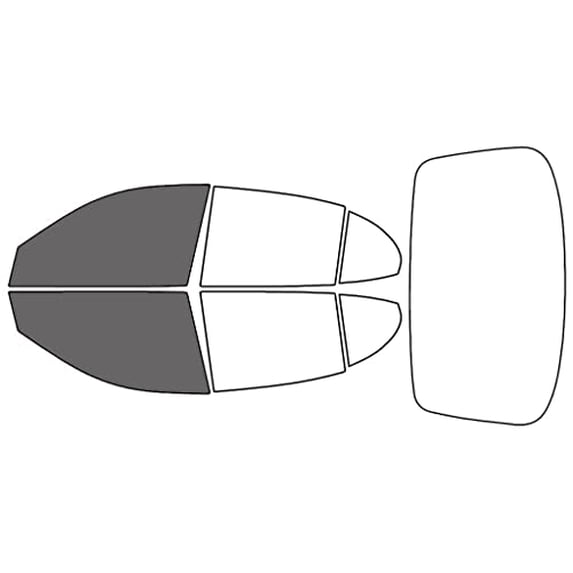 Rvinyl Window Tint Kit Compatible with Daewoo Leganza 1999-2002 - Front Precut Kit - 20%