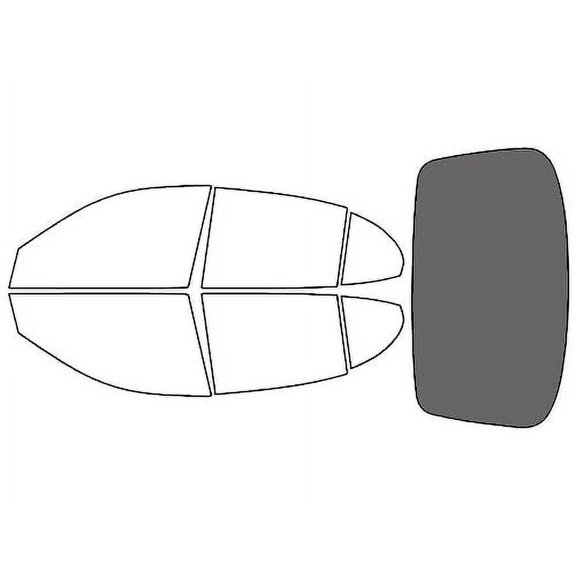 Rvinyl Window Tint Kit Compatible with Daewoo Leganza 1999-2002 - Rear Windshield Precut Kit - 20%