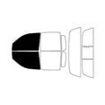 thumbnail image 1 of Rvinyl Window Tint Kit Compatible with Dodge Dakota 2000-2004 (4 Door) - Front Precut Kit - 5%, 1 of 8