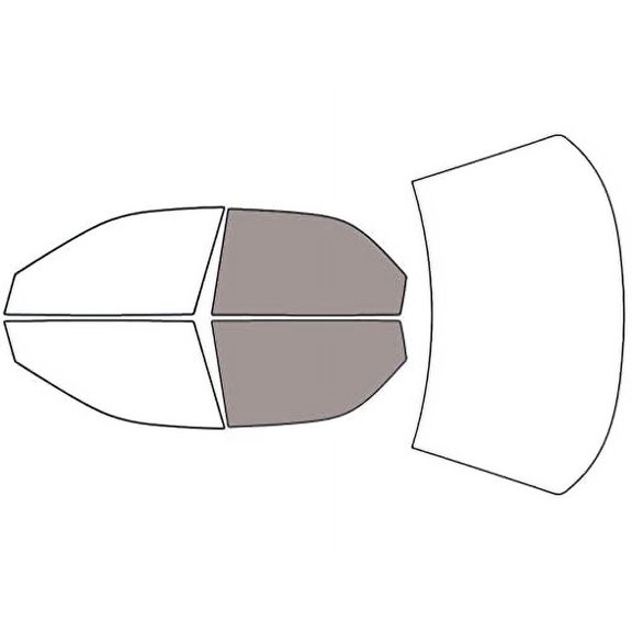 Rvinyl Window Tint Kit Compatible with Eagle Vision 1993-1997 - Back Precut Kit - 50%