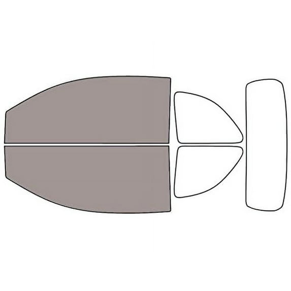 Rvinyl Window Tint Kit Compatible with Fiat 500 2012-2018 (Convertible) - Front Precut Kit - 50%