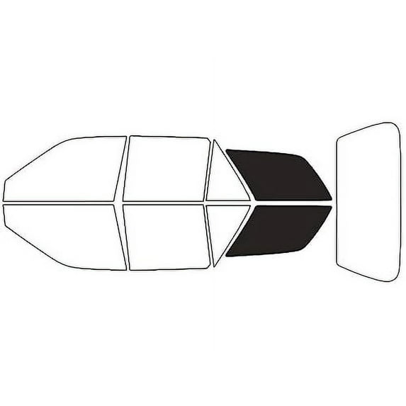Rvinyl Window Tint Kit Compatible with Ford Escort 1997-1999 (Wagon) - Cargo - 20%