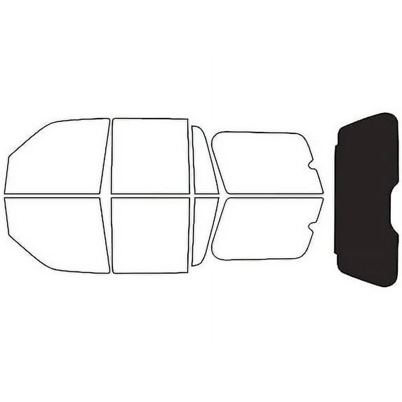 Rvinyl Window Tint Kit Compatible with Ford Expedition 2003-2006 - Rear Windshield Precut Kit - 20%