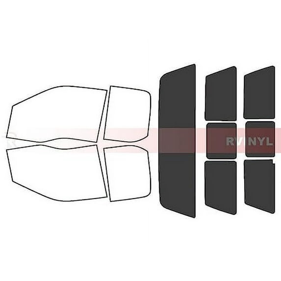 Rvinyl Window Tint Kit Compatible with Ford F-350 2017-2024 (2 Door Regular Cab) - Rear Windshield