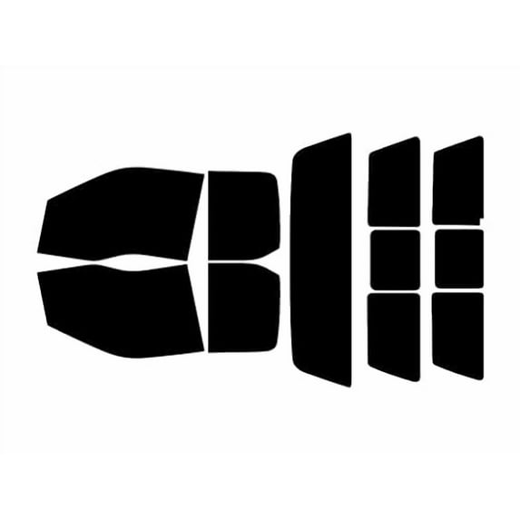 Rvinyl Window Tint Kit Compatible with Ford F-350 2017-2024 (2 Door Super Cab) - Complete Precut Kit