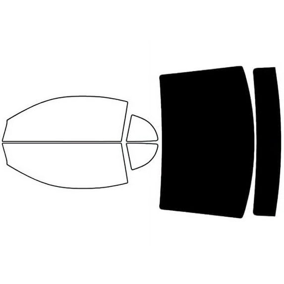 Rvinyl Window Tint Kit Compatible with Ford Mustang 1999-2004 (Coupe) - Rear Windshield Precut Kit -