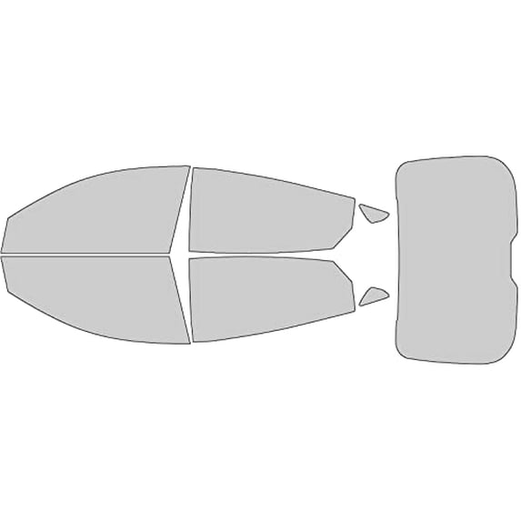 Rvinyl Window Tint Kit Compatible with Ford Mustang Mach-E 2021-2024 - Complete Precut Kit - 5%