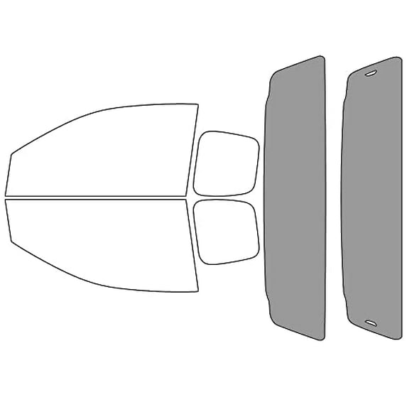 Rvinyl Window Tint Kit Compatible with Ford Ranger 2019-2023 (2 Door SuperCab) - Rear Windshield