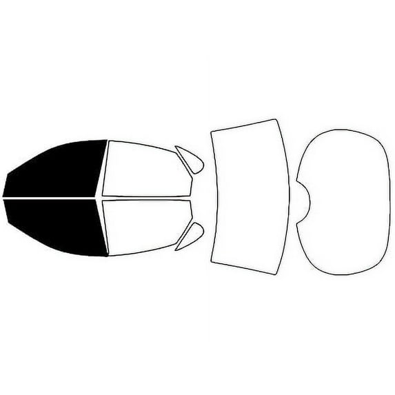 Rvinyl Window Tint Kit Compatible with Ford Taurus 1996-2007 (Sedan) - Front Precut Kit - 5%